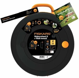 FISKARS Bęben z wężem S i uchwytem naściennym