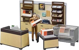bruder 62250 - Bworld UPS Paketshop z ladą,