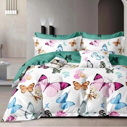 Pościel 160x200 Elena 546 Motyle 4 części Prześcieradło