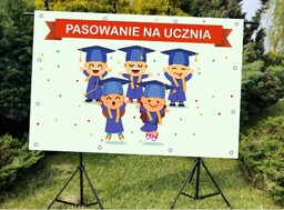 Pasowanie na Ucznia- Baner do szkoły i przedszkola