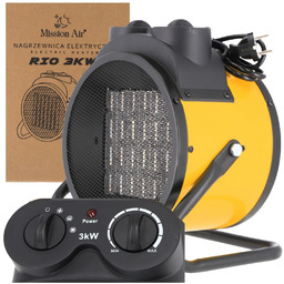 Nagrzewnica Elektryczna Dmuchawa Grzejnik Farelka 3kW Termostat 3000w