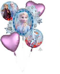 Bukiet balonów foliowych Frozen 2 - Kraina Lodu
