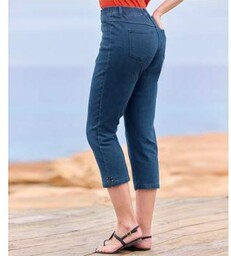 Spodnie tregginsy 7/8 z jeansu ze stretchem