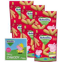 Zestaw BoboVita Chrupiące ciasteczka pszenno-orkiszowe, 6 x 150