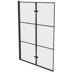 NEW TRENDY Parawan SUPERIA Lewy składany 100x150 szkło
