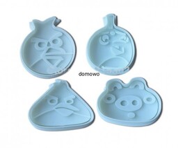 PLASTIKOWE FOREMKI WYKRAWACZE 4 szt ANGRY BIRDS