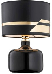 Lampa stołowa BEJA 4236 szklana podstawa czarna -