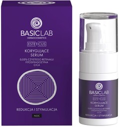 BasicLab Redukcja i Stymulacja Korygujące serum z 0,05%