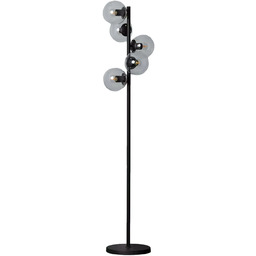 Lampa Podłogowa Czarna Kule Abruzzo Valle 5xE27 ABR-LPV-5XE27
