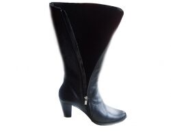 BnW Kozaki ze skóry cholewka 42 cm słupek