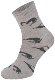 Tuptusie Kolorowe skarpetki dziecięce Cotton Touch wzór CZARNE