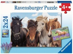 Ravensburger PUZZLE 2X24 KONIE