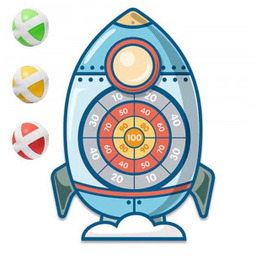 Gra Zręcznościowa w Rzutki na Rzepy Tarcza Rakieta