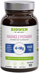 Biowen Magnez z Potasem, 100 kapsułek