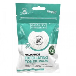 BEAUTY FORMULAS Exfoliating Toner Pads Nasączone Płatki złuszczające