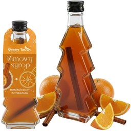Syrop zimowy pomarańczowy z cynamonem 200 ml butelka