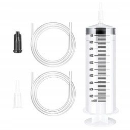 Strzykawka 500 ml plastikowa dozownik laboratoryjna duża narzędzie
