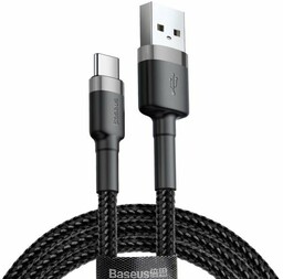 Kabel 2m Baseus USB-C 2A grey black