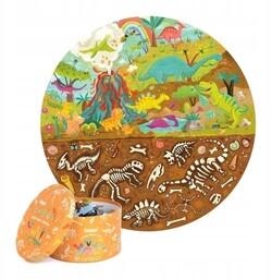 Puzzle Okrągłe 150 Dinozaury