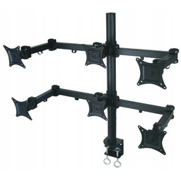 Biurkowy Obrotowy Uchwyt Wieszak Do 6 Monitorów 13-20''