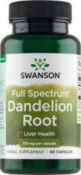Swanson Dandelion Root, mniszek lekarski, 60 kapsułek