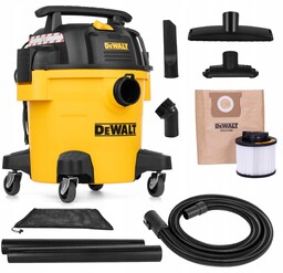 Dewalt Profesjonalny Odkurzacz Przemysłowy Warsztatowy Na Sucho/mokro 20L