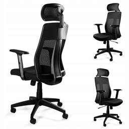 Fotel Ergonomiczny Explore Czarny Biurowy Krzesło Obrotowy Siatka