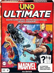 UNO Ultimate Marvel - gra karciana, wzór superbohatera,