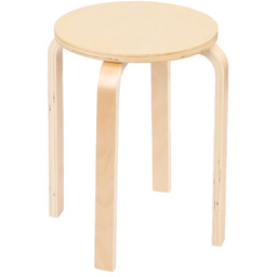 Taboret YTS - drewniany stołek w stylu skandynawskim,