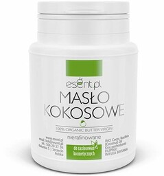 Masło Kokosowe nierafinowane VIRGIN organic, Esent, 470 ml