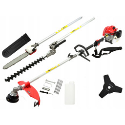 Kosa Spalinowa 4W1 Nożyce Do Żywopłotu Piła 5KM