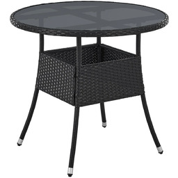 OKRĄGŁY STÓŁ OGRODOWY YORO 80 CM POLYRATTAN STOLIK