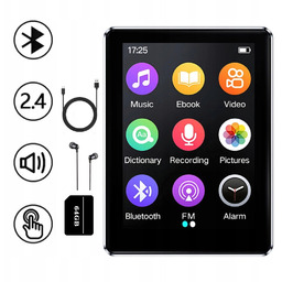 Odtwarzacz MP3 Bluetooth Przenośny 64GB HiFi Radio fm