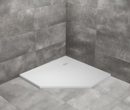 Radaway Kyntos PT brodzik pięciokątny 90x90x3cm biały HKPT9090-04