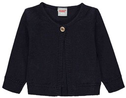 Sweter dziewczęcy, rozpinany, granatowy, Kanz