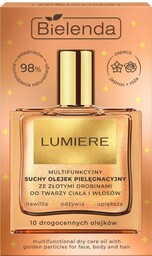 BIELENDA Lumiere Multifunkcyjny suchy olejek pielęgnacyjny ze złotymi