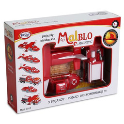 MALBLO Klocki magnetyczne Magnetic Pojazdy strażackie MAL0317
