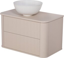 Szafka łazienkowa piaskowa 80 cm LILIA z umywalką