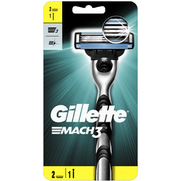 Gillette, Mach 3, maszynka do golenia + 2
