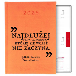 KALENDARPOMARAŃCZOWY A5 2025 PREZENT WŁADCA PIERŚCIENI J.R.R. TOLKIEN
