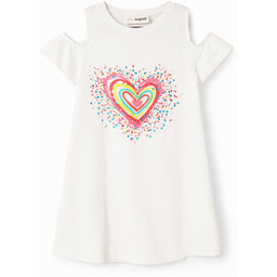 Sukienka koszulkowa cut-outs z sercem