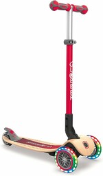 GLOBBER PRIMO FOLDABLE WOOD LIGHTS hulajnoga 120/80 mm,