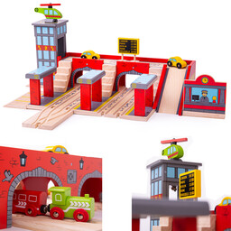 Dodatek do kolejki Dworzec główny BJT272-Bigjigs Rail, kolejka