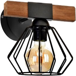 MILAGRO MLP6250 Kinkiet ULF BLACK/WOOD 1xE27 60W