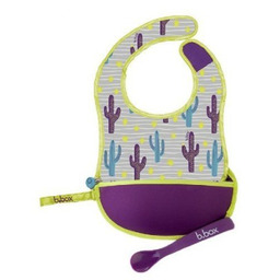 B.BOX Podróżny śliniak w saszetce - fioletowy