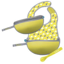 B.BOX Podróżny śliniak w saszetce - żółty