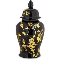 Amfora pojemnik ceramiczny urna waza wazon ozdobny czarno