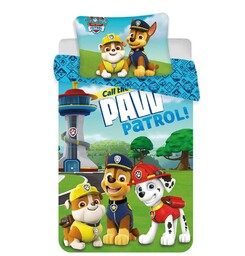 Jerry Fabrics Pościel bawełniana 100x135 Psi Patrol Paw