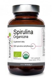 Kenay Spirulina organiczna Suplement diety 180 tabletek
