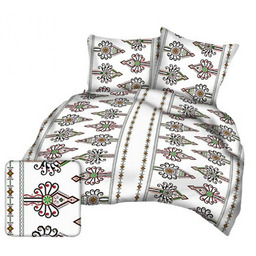 Karo Pościel z kory 140x200 biała kolorowa parzenica